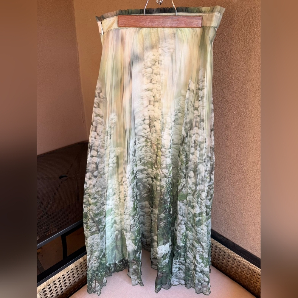 HTF Anthropologie Maeve Pleated Maxi Skirt - Picture 6 of 9